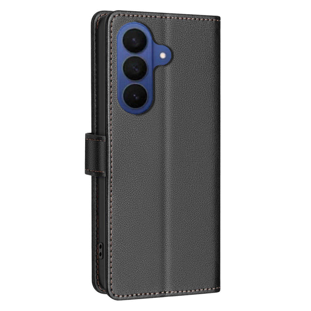 BINFEN COLOR For Samsung Galaxy S26+ Leather Case  BF32 Wallet RFID Blocking Phone Cover