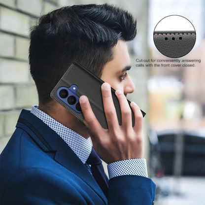 BINFEN COLOR For Samsung Galaxy S26+ Leather Case  BF32 Wallet RFID Blocking Phone Cover