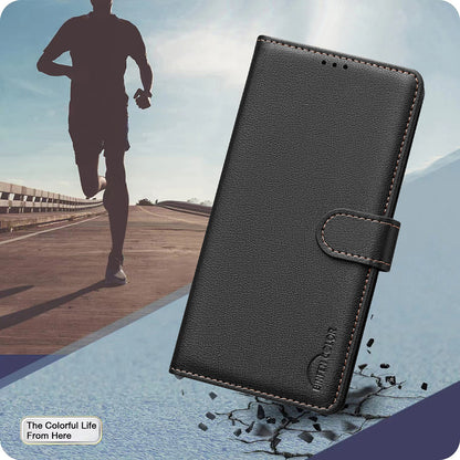 BINFEN COLOR For Samsung Galaxy S26+ Leather Case  BF32 Wallet RFID Blocking Phone Cover