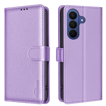BINFEN COLOR For Samsung Galaxy S26+ Leather Case  BF32 Wallet RFID Blocking Phone Cover
