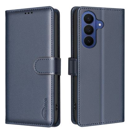 BINFEN COLOR For Samsung Galaxy S26+ Leather Case  BF32 Wallet RFID Blocking Phone Cover