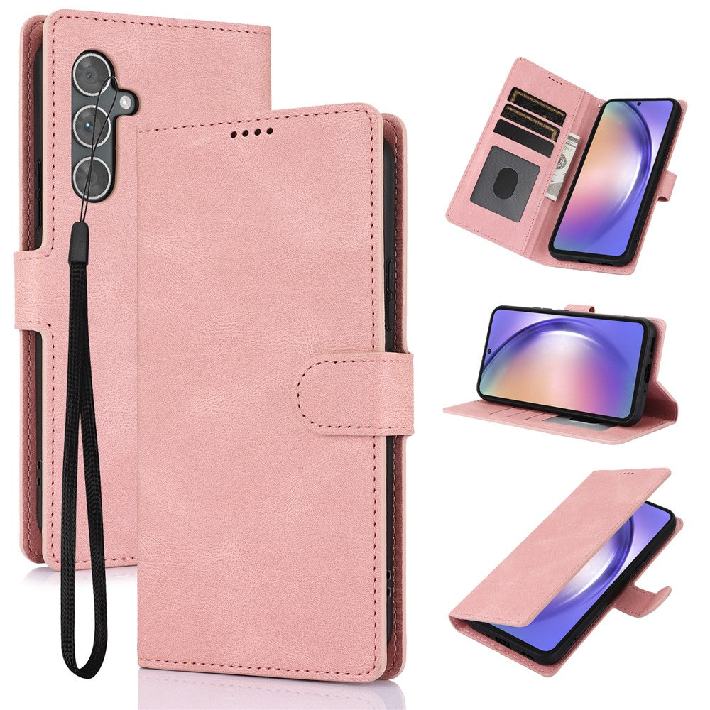 For Samsung Galaxy S26+ Case PU Leather Phone Cover with Wallet Stand