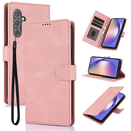 For Samsung Galaxy S26+ Case PU Leather Phone Cover with Wallet Stand