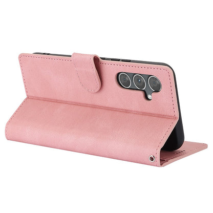 For Samsung Galaxy S26+ Case PU Leather Phone Cover with Wallet Stand