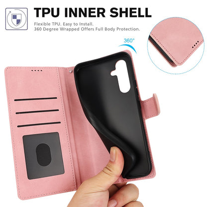 For Samsung Galaxy S26+ Case PU Leather Phone Cover with Wallet Stand