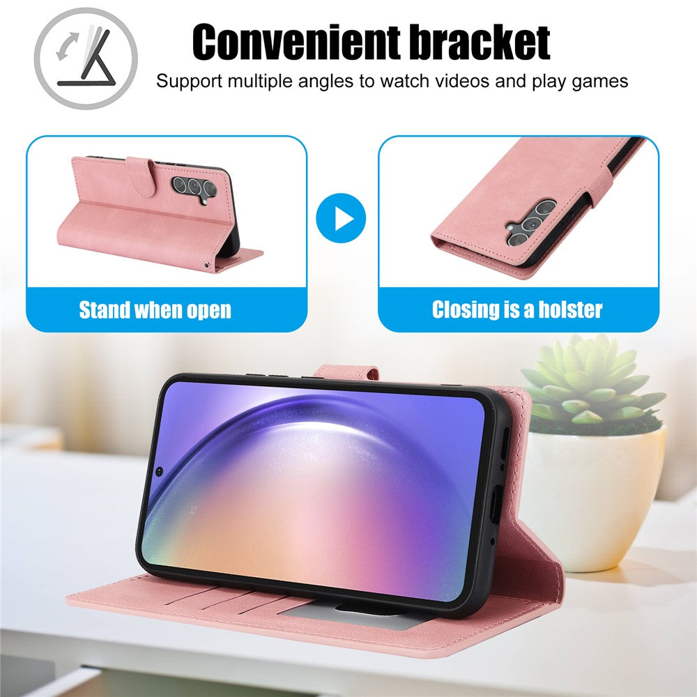 For Samsung Galaxy S26+ Case PU Leather Phone Cover with Wallet Stand