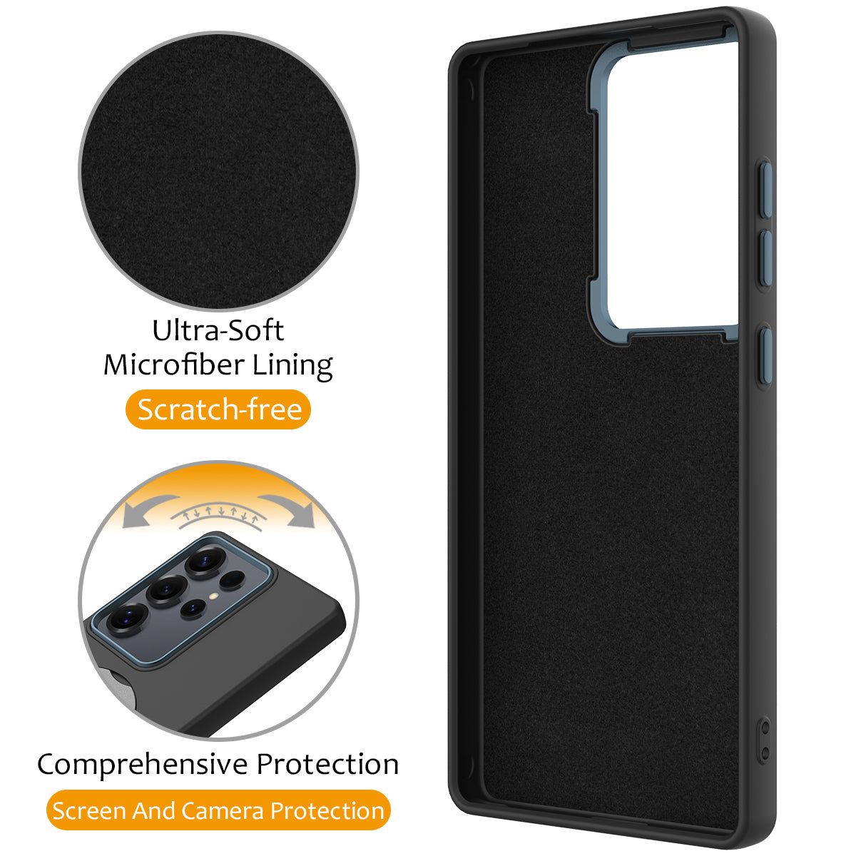 For Samsung Galaxy S25 Ultra Phone Case with Rotating Ring Kickstand TPU + PC Back Cover