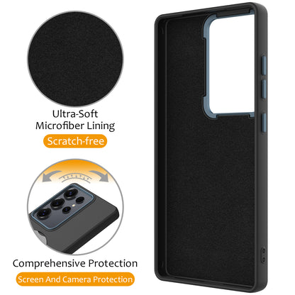 For Samsung Galaxy S25 Ultra Phone Case with Rotating Ring Kickstand TPU + PC Back Cover