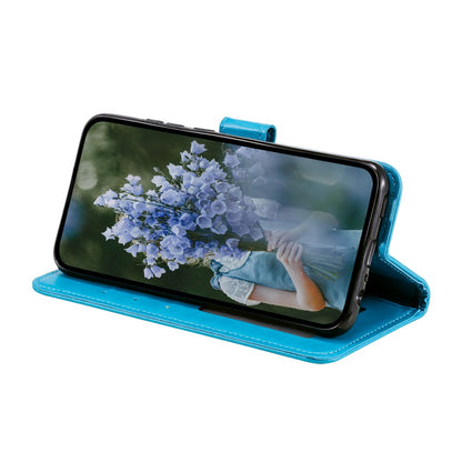 For Samsung Galaxy S26+ Stand Case Imprinted Totem PU Leather Wallet Phone Cover with Wrist Strap