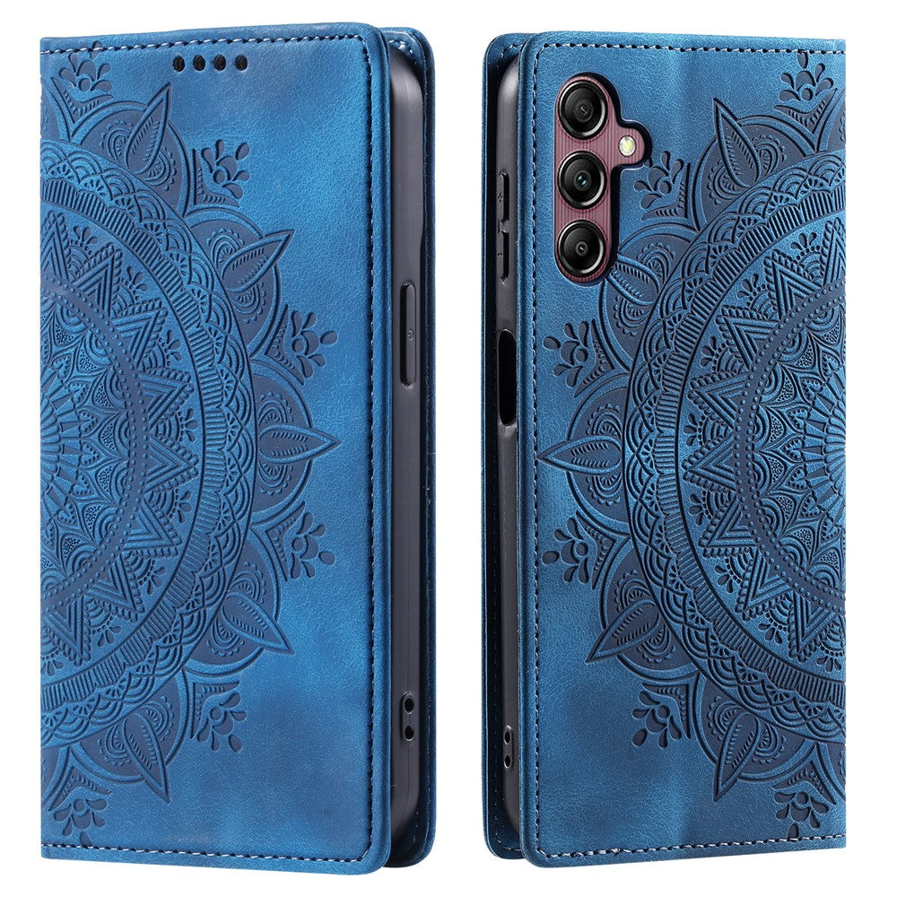 For Samsung Galaxy S26+ Case Magnetic Closing Leather Phone Cover Pattern Imprinted
