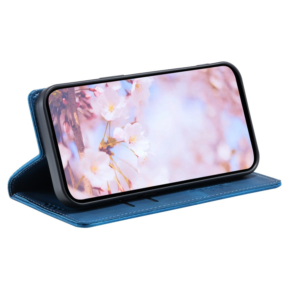 For Samsung Galaxy S26+ Case Magnetic Closing Leather Phone Cover Pattern Imprinted