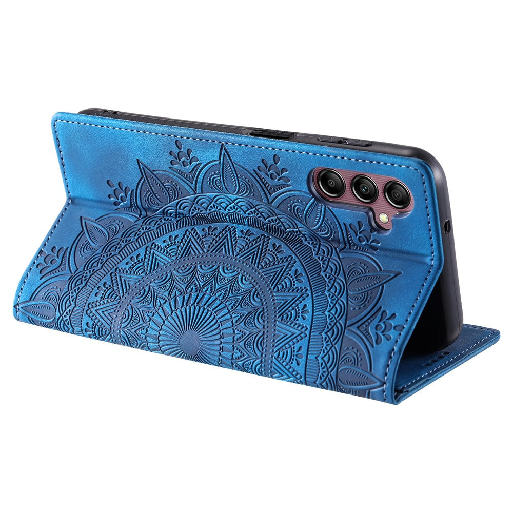 For Samsung Galaxy S26+ Case Magnetic Closing Leather Phone Cover Pattern Imprinted