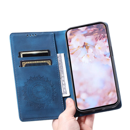 For Samsung Galaxy S26+ Case Magnetic Closing Leather Phone Cover Pattern Imprinted