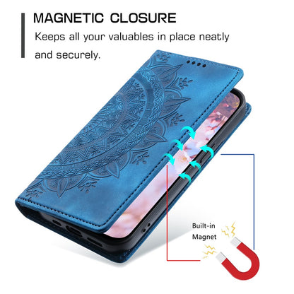 For Samsung Galaxy S26+ Case Magnetic Closing Leather Phone Cover Pattern Imprinted