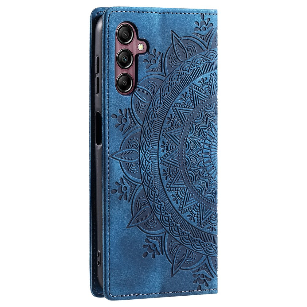 For Samsung Galaxy S26+ Case Magnetic Closing Leather Phone Cover Pattern Imprinted