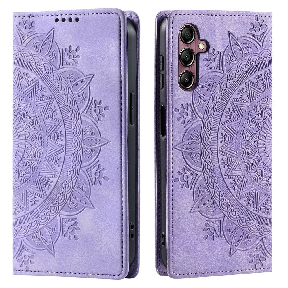 For Samsung Galaxy S26+ Case Magnetic Closing Leather Phone Cover Pattern Imprinted