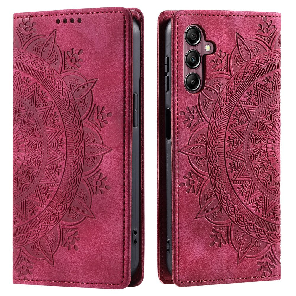 For Samsung Galaxy S26+ Case Magnetic Closing Leather Phone Cover Pattern Imprinted