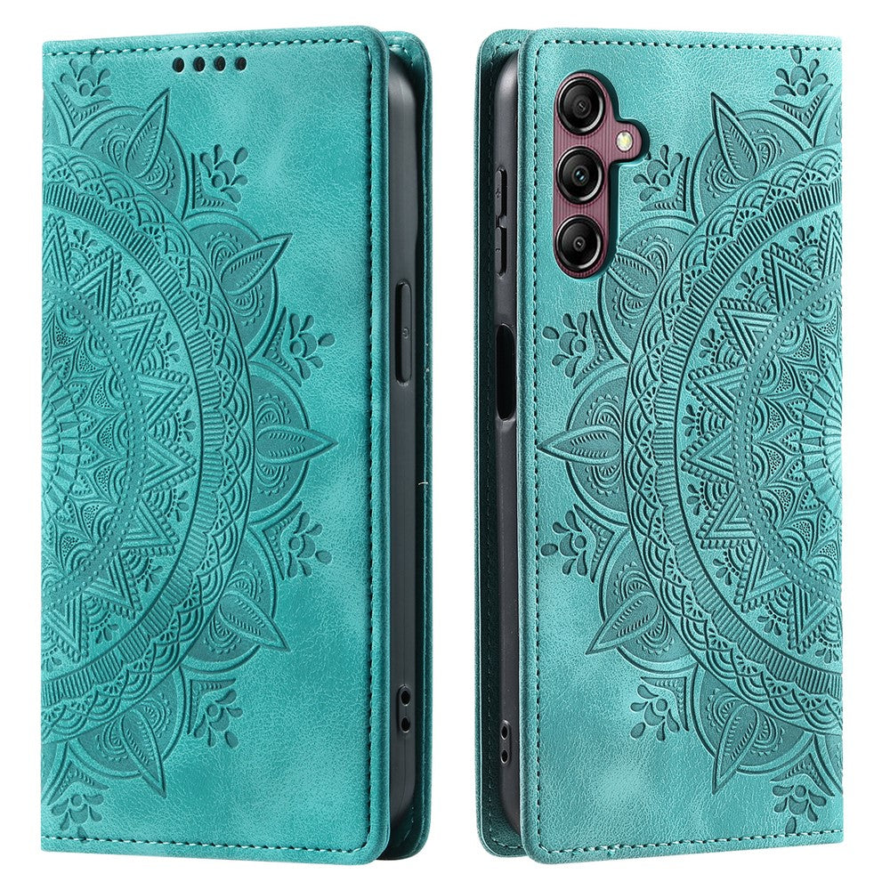 For Samsung Galaxy S26+ Case Magnetic Closing Leather Phone Cover Pattern Imprinted