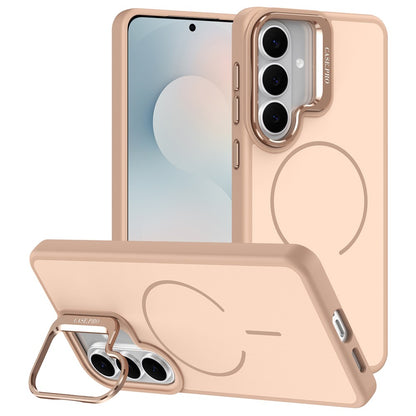 For Samsung Galaxy S26+ Magnetic Case Skin-touch PC + TPU Phone Cover with Foldable Kickstand