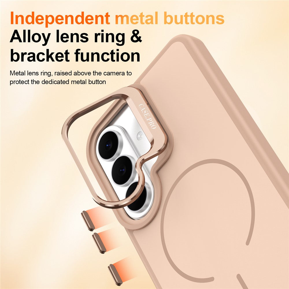 For Samsung Galaxy S26+ Magnetic Case Skin-touch PC + TPU Phone Cover with Foldable Kickstand