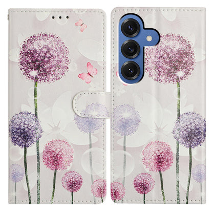 For Samsung Galaxy S26+ Case Pattern Printing Wallet Stand Flip Leather Phone Cover with Strap