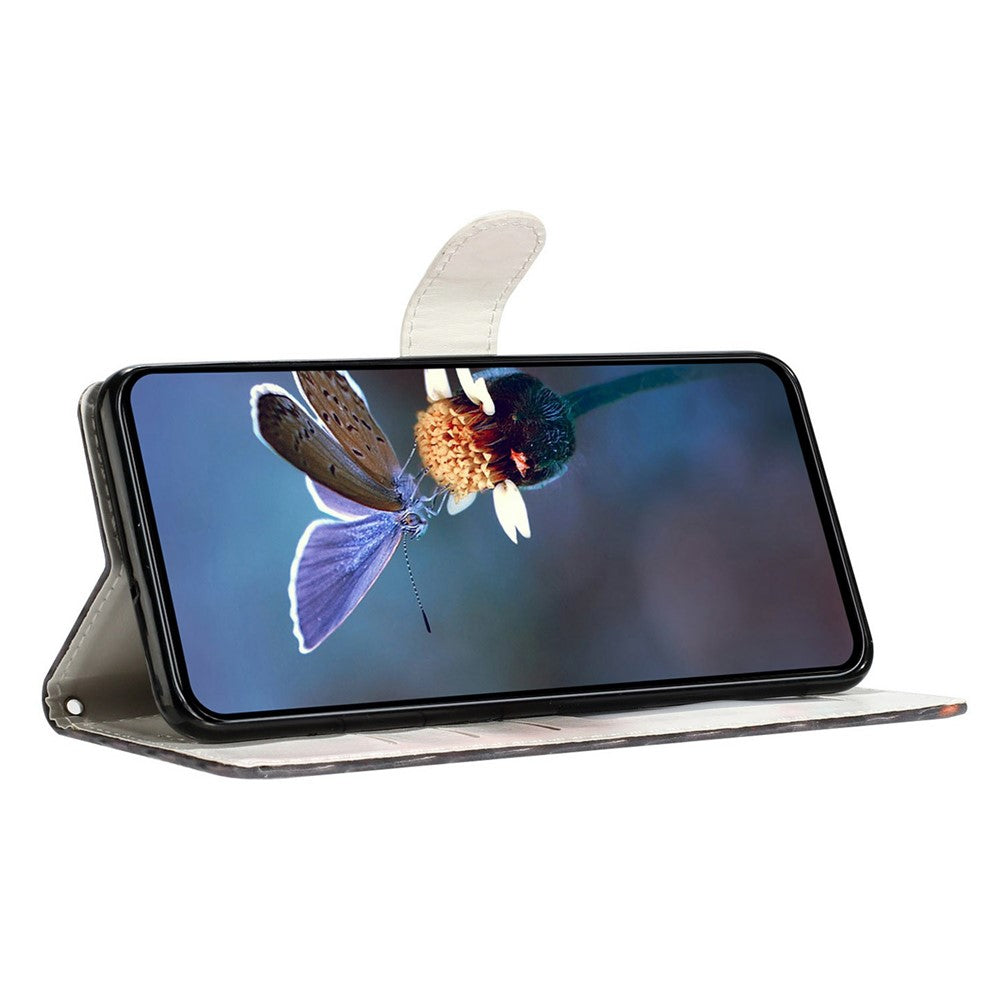 For Samsung Galaxy S26+ Case Pattern Printing Wallet Stand Flip Leather Phone Cover with Strap