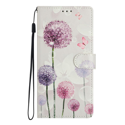 For Samsung Galaxy S26+ Case Pattern Printing Wallet Stand Flip Leather Phone Cover with Strap
