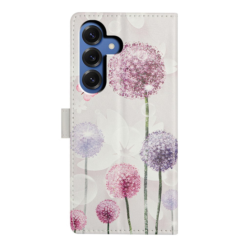 For Samsung Galaxy S26+ Case Pattern Printing Wallet Stand Flip Leather Phone Cover with Strap