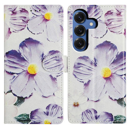 For Samsung Galaxy S26+ Case Pattern Printing Wallet Stand Flip Leather Phone Cover with Strap
