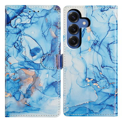 For Samsung Galaxy S26+ Case Pattern Printing Wallet Stand Flip Leather Phone Cover with Strap