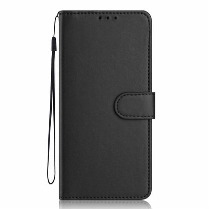 For Samsung Galaxy S26+ Wallet Case with Strap   /   Multiple Card Slots Solid Color Leather Stand Phone Cover