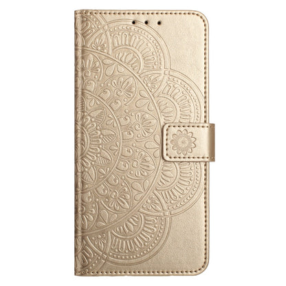 For Samsung Galaxy S26+ Leather Case with Card Slots Mandala Pattern Phone Cover Stand