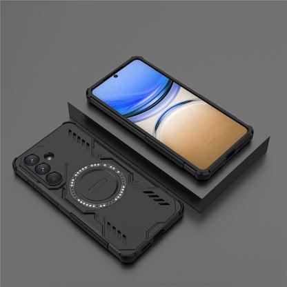 For Samsung Galaxy S26+ Magnetic Case Butterfly Armor Hollow Heat Dissipation PC + TPU Phone Cover