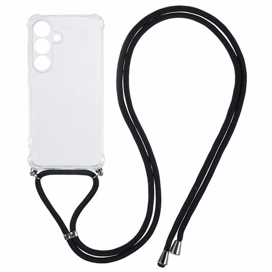For Samsung Galaxy S26+ Case Reinforced Corner TPU Clear Phone Cover with Lanyard