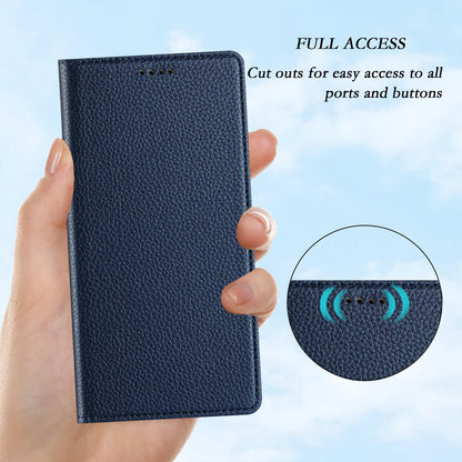 For Samsung Galaxy S26+ Wallet Case RFID Blocking Litchi Texture Leather Mobile Cover