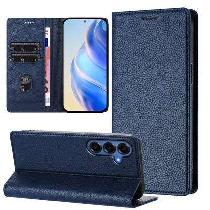 For Samsung Galaxy S26+ Wallet Case RFID Blocking Litchi Texture Leather Mobile Cover