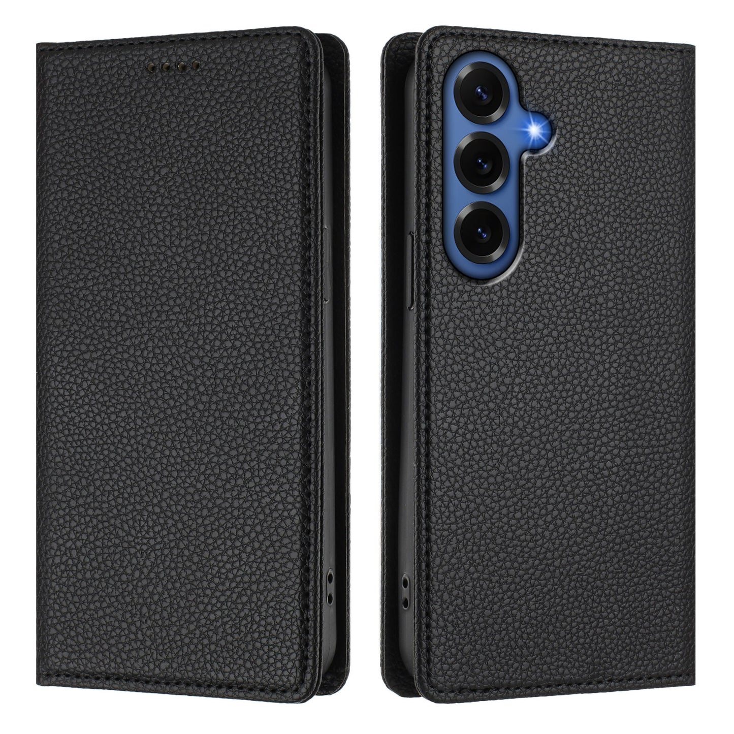 For Samsung Galaxy S26+ Wallet Case RFID Blocking Litchi Texture Leather Mobile Cover