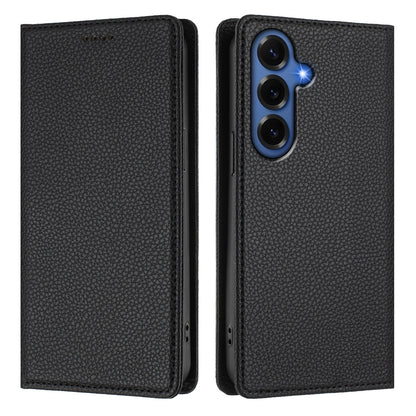 For Samsung Galaxy S26+ Wallet Case RFID Blocking Litchi Texture Leather Mobile Cover