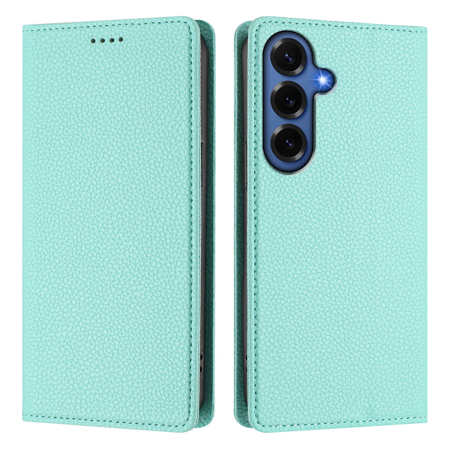 For Samsung Galaxy S26+ Wallet Case RFID Blocking Litchi Texture Leather Mobile Cover