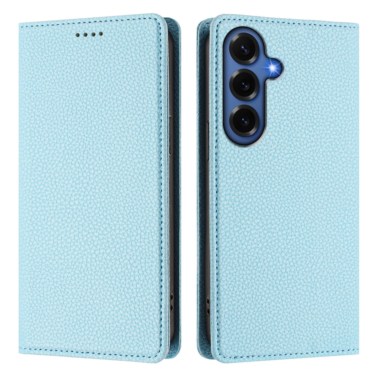For Samsung Galaxy S26+ Wallet Case RFID Blocking Litchi Texture Leather Mobile Cover