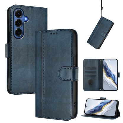 For Samsung Galaxy S26+ Cases Wallet Stand Retro Texture Leather Phone Cover with Lanyard