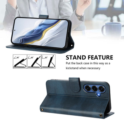 For Samsung Galaxy S26+ Cases Wallet Stand Retro Texture Leather Phone Cover with Lanyard