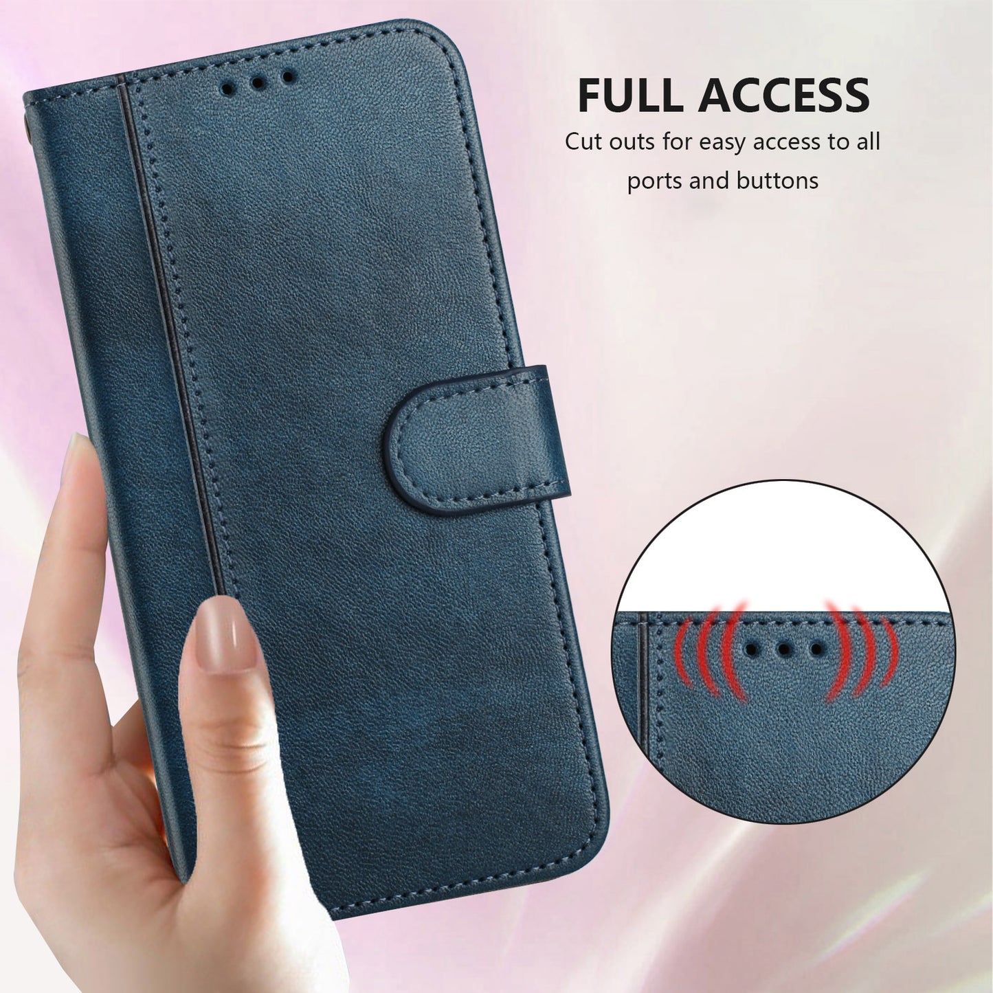 For Samsung Galaxy S26+ Cases Wallet Stand Retro Texture Leather Phone Cover with Lanyard
