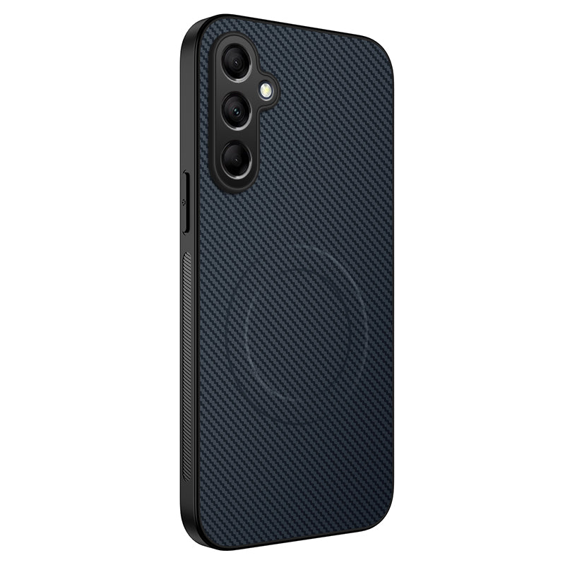 WANLONFENG For Samsung Galaxy S26+ Magnetic Case  TQ Series Carbon Fiber Texture PC TPU Phone Cover