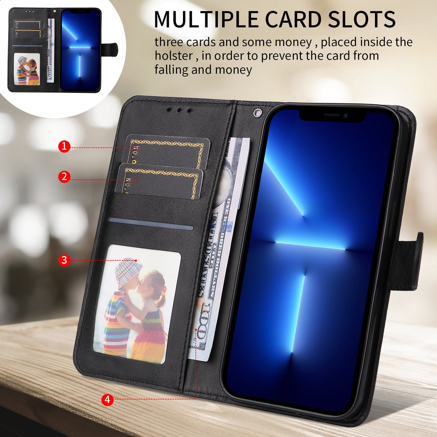 For Samsung Galaxy S26+ Case Wallet PU Leather Folio Flip Phone Cover