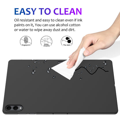 For Samsung Galaxy Tab S11 Ultra Case Liquid Silicone Anti-Scratch Tablet Cover