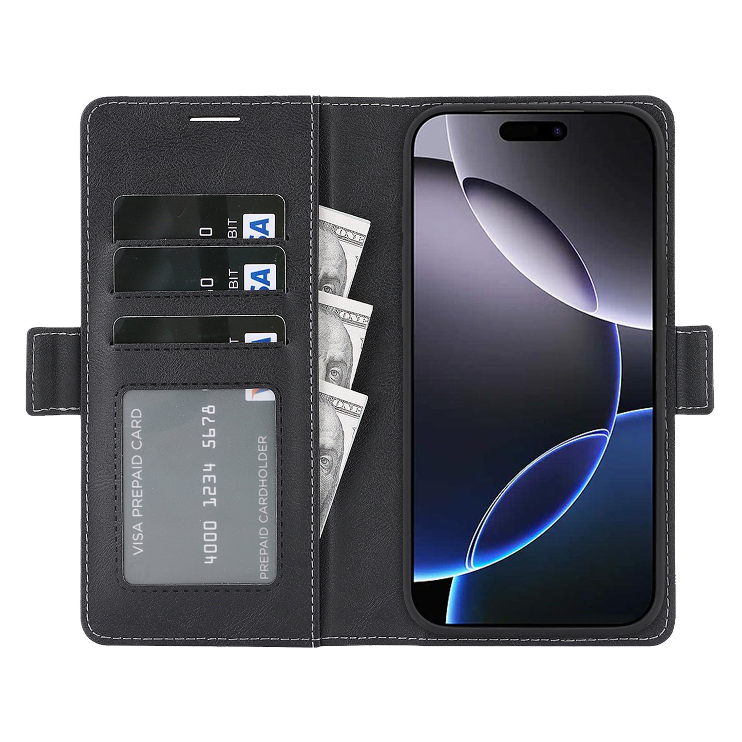 For iPhone 17e / 16e Case Detachable 2 in 1 Leather Wallet Phone Cover Compatible with MagSafe