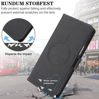 For iPhone 17e / 16e Case Detachable 2 in 1 Leather Wallet Phone Cover Compatible with MagSafe
