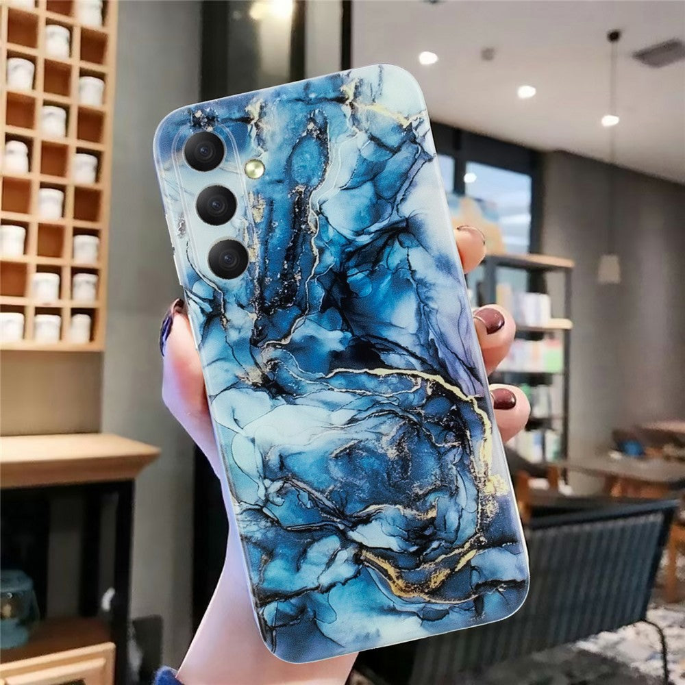 For Samsung Galaxy S26+ Case Marble Pattern Painted TPU Phone Back Cover