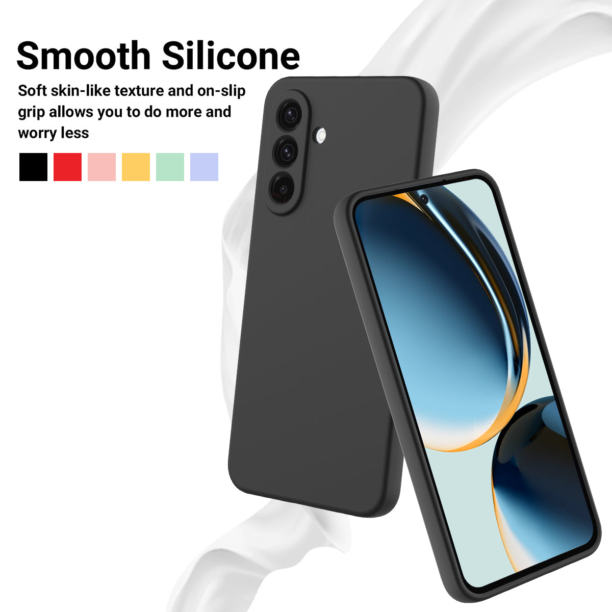 For Samsung Galaxy S26+ Liquid Silicone Case Phone Back Cover with Hand Strap